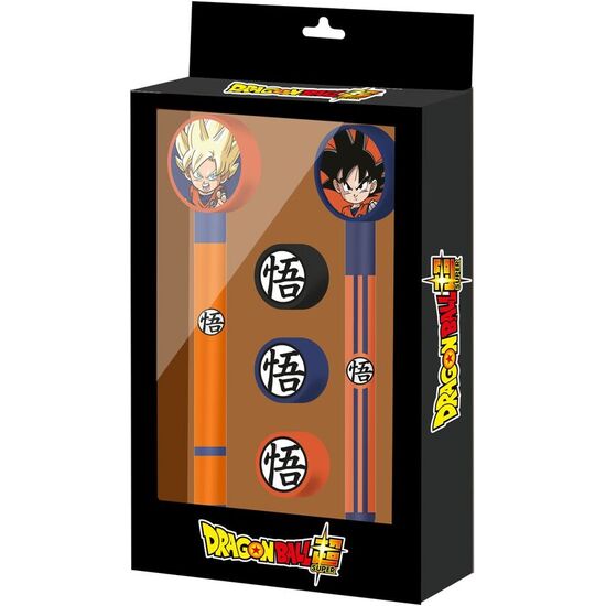 BLISTER BOLIGRAFO + LAPIZ + 3 GOMAS DRAGON BALL SUPER image 0