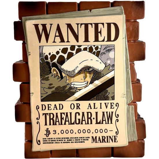 FIGURA HUCHA WANTER LAW TRAFALGAR ONE PIECE 16CM image 0