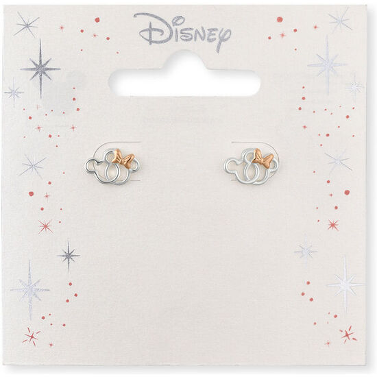 PENDIENTES MINNIE DISNEY PLATA image 1