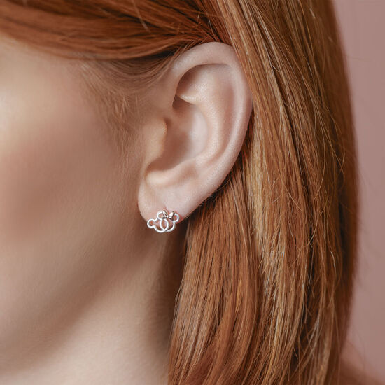 PENDIENTES MINNIE DISNEY PLATA image 2