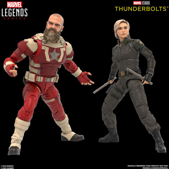BLISTER 2 FIGURAS YELENA BELOVA & RED GUARDIAN THUNDERBOLTS MARVEL LEGENDS 15CM image 1