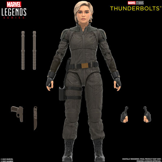 BLISTER 2 FIGURAS YELENA BELOVA & RED GUARDIAN THUNDERBOLTS MARVEL LEGENDS 15CM image 2