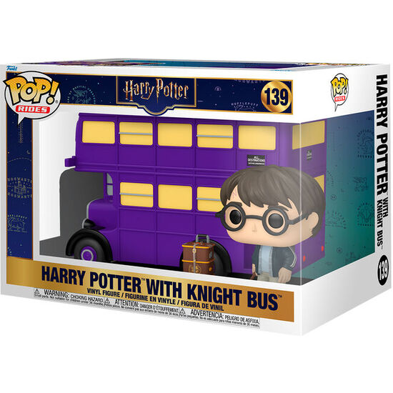 FIGURA POP RIDES SUPER DELUXE HARRY POTTER - HARRY POTTER WITH KNIGHT BUS image 0