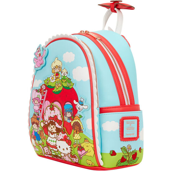 MOCHILA SHORTCAKE SCENTED HELLO KITTY & FRIENDS X STRAWBERRY LOUNGEFLY 26CM image 1