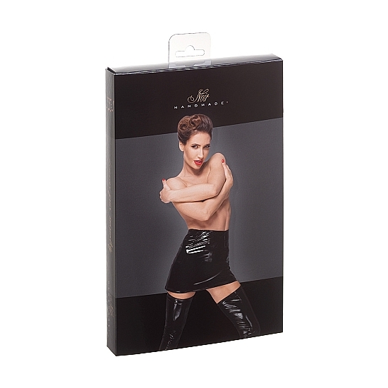 PVC MINI SKIRT - BLACK image 2