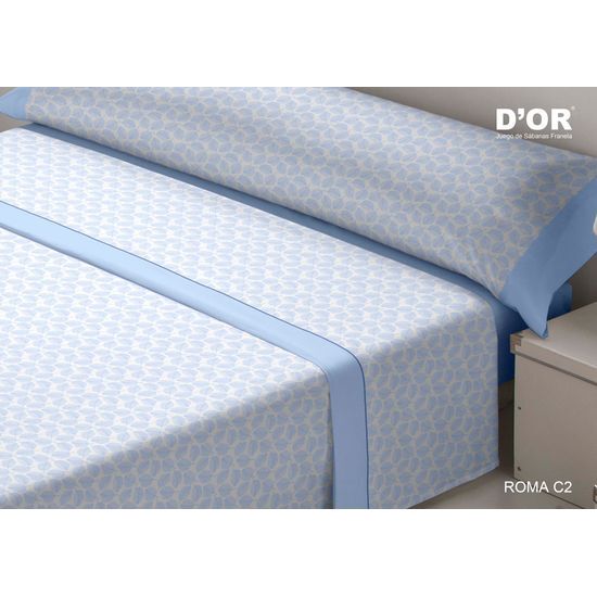 SABANAS FRANELA 100% ALGODÓN ENCIMERA: 210X270 CM BAJERA: 135X200+30 CM F.ALMOHADA: 45X155 CM3 image 0