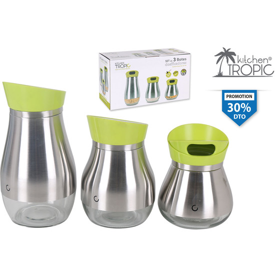 POT SET 3 KITHEN TROPIC 0,5L,1L Y 1,5L image 0