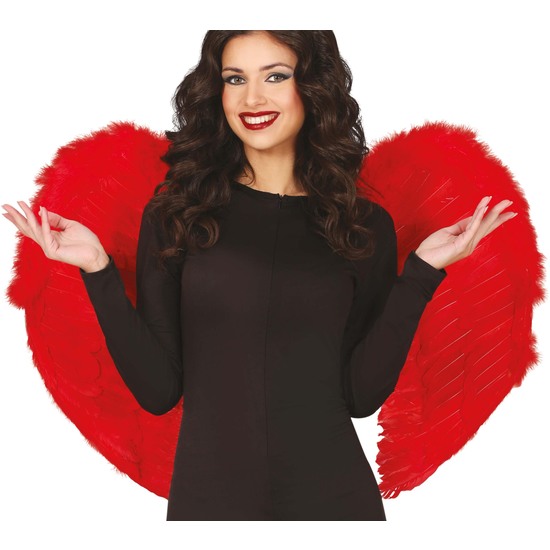 ALAS PLUMAS ROJO 80X55 CMS image 0