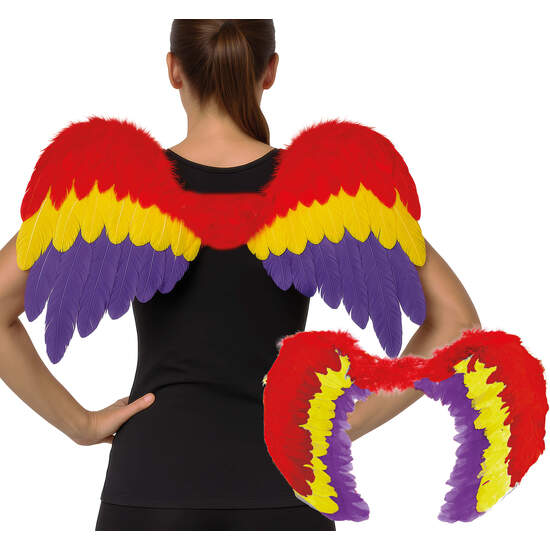 ALAS PLUMAS MULTICOLOR 60 X 40 CMS image 0