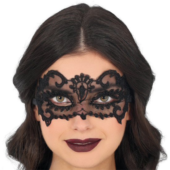 ANTIFAZ ENCAJE NEGRO image 0