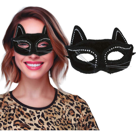ANTIFAZ GATITA NEGRO, ADULTA image 0