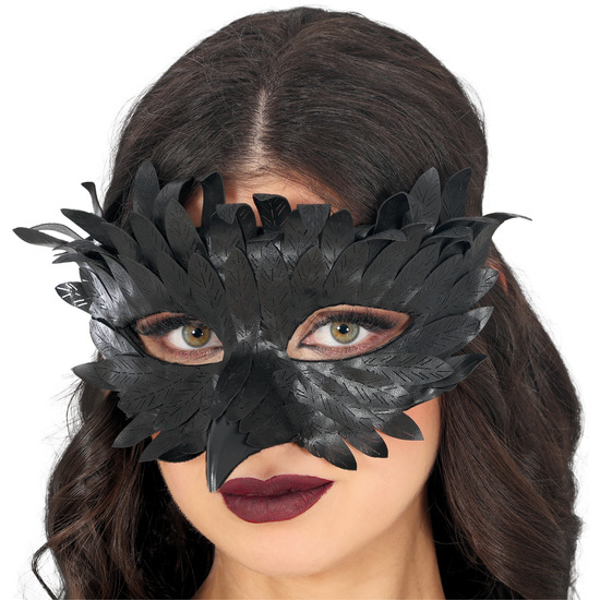 ANTIFAZ PLUMAS CON PICO NEGRO image 0