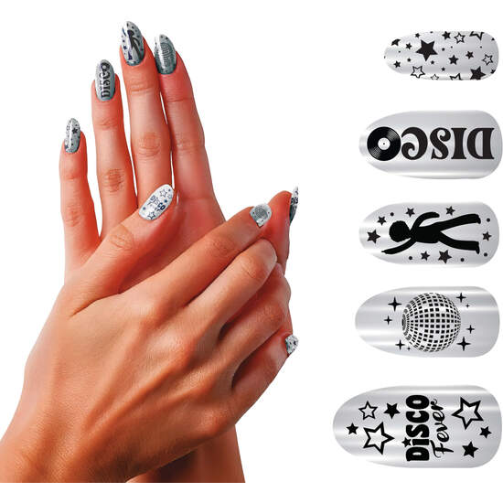 12 UÑAS CON GLUE DISCO image 0