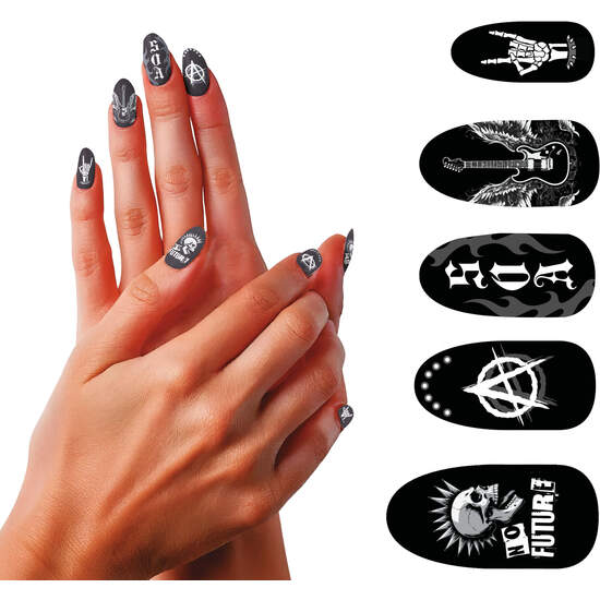 12 UÑAS CON GLUE PUNK image 0