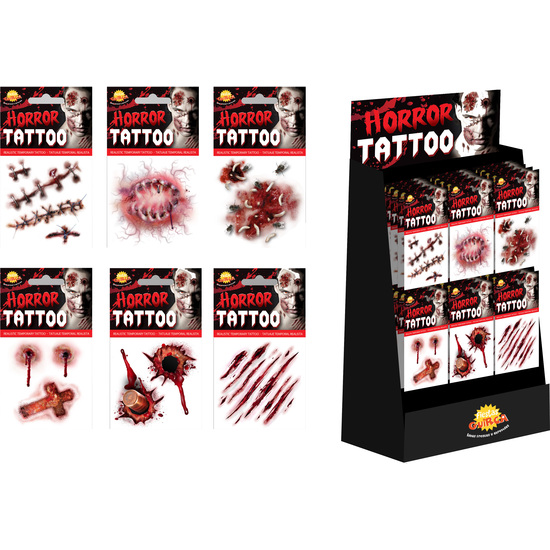 CAJA 48 TATUAJES DISEÑOS SURTIDOS image 0