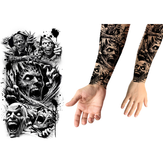 TATUAJE ZOMBIE 14X30 CM image 0
