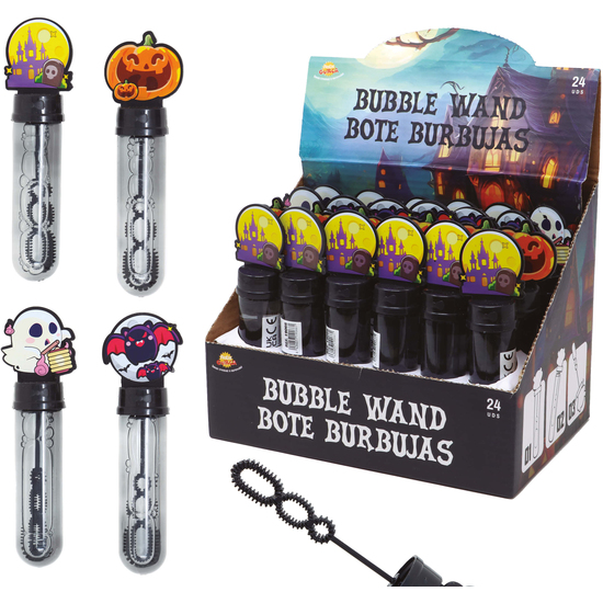 CAJA 24 TUBOS POMPAS JABON, 4 SURTIDOS, 14 CMS image 0