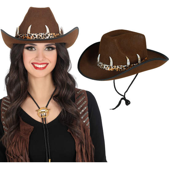 SOMBRERO VAQUERO AUSTRALIANO MARRON, ADULTO image 0