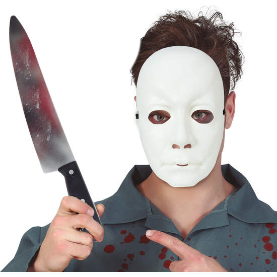 SET MÁSCARA ASESINO CON CUCHILLO image 0