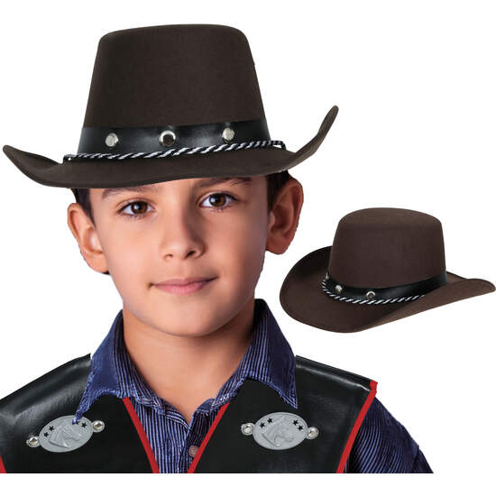 SOMRERO VAQUERO MARRON FIELTRO INFANTIL image 0