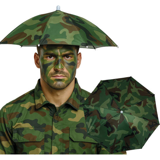 PARAGUAS CABEZA MILITAR 70 CMS image 0