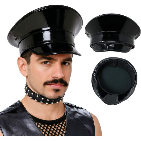 GORRA NEGRA PVC HQ image 0