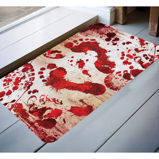 FELPUDO PISADAS ENSANGRENTADAS 60X40 CM image 0