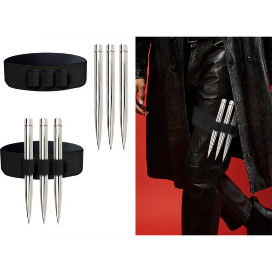 CINTA PIERNA CON 3 BALAS PLATA 20 CM image 0