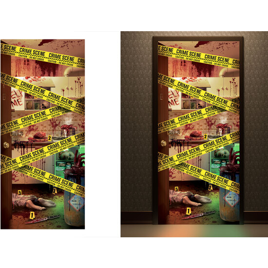 DECO PUERTA "CRIME SCENE" TELA 80X180 CM image 0
