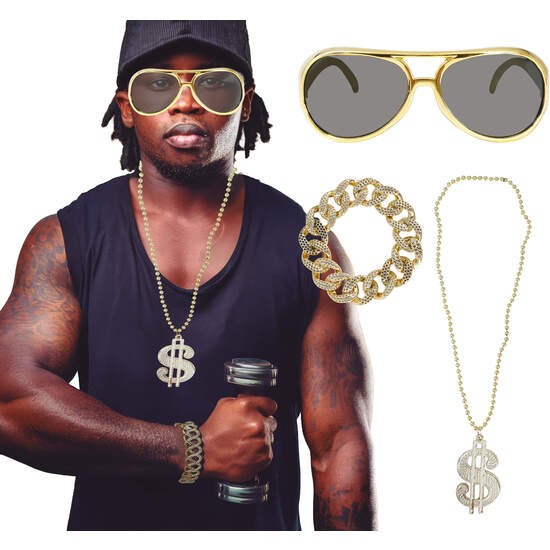 SET REY DEL HIP HOP 3 PCS, ADULTO image 0