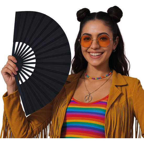 ABANICO TELA 60X30 CMS NEGRO image 0