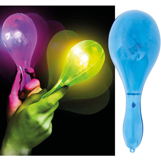 MARACA SURTIDA CON LUZ 15 CMS image 0