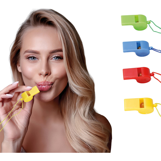 4 SILBATOS CON CUERDA SURTIDOS image 0