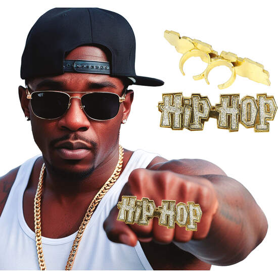 ANILLO ORO "HIP HOP", ADULTO image 0