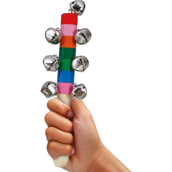 SONAJERO CASCABELES MADERA 20 CMS image 0