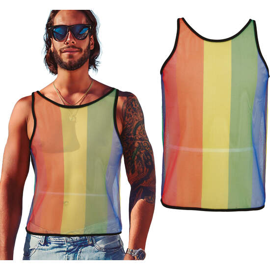 CAMISETA REJILLA ARCOIRIS, ADULTO, 52 - 54 (L) image 0