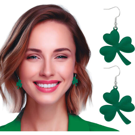 PENDIENTES TREBOL ST. PATRICK, ADULTA image 0