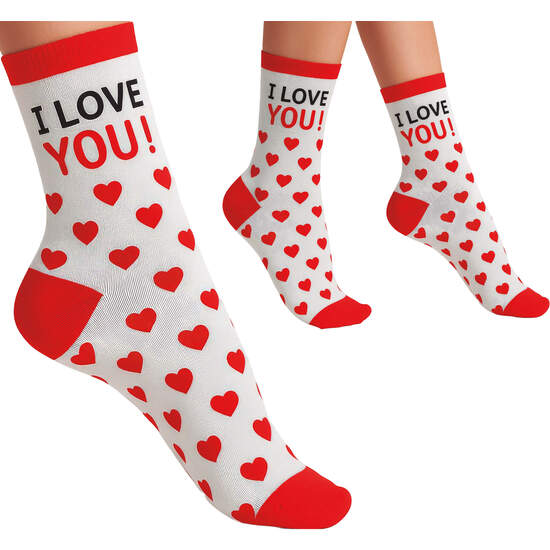 CALCETINES CORAZONES, ADULTO, 37 - 41 image 0