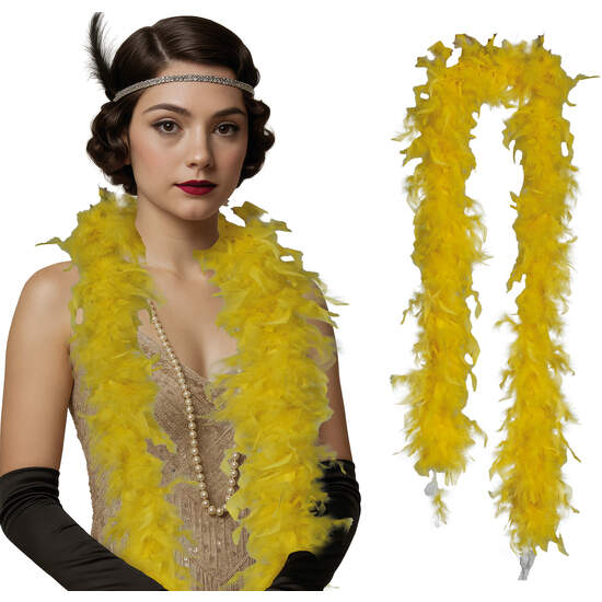 BOA PLUMA, 80 GR, AMARILLA image 0