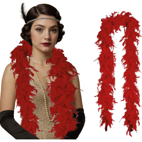 BOA PLUMA, 80 GR, ROJA image 0