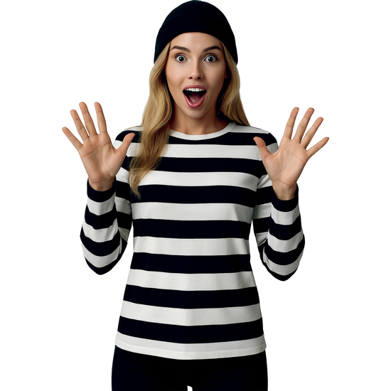 CAMISETA DE RAYAS, ADULTA, TALLA M (38-40) image 0