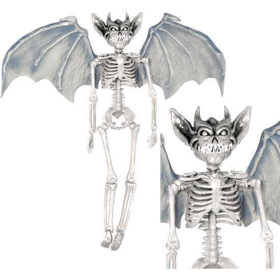 COLGANTE ESQUELETO VAMPIRO CON ALAS 40 CMS image 0