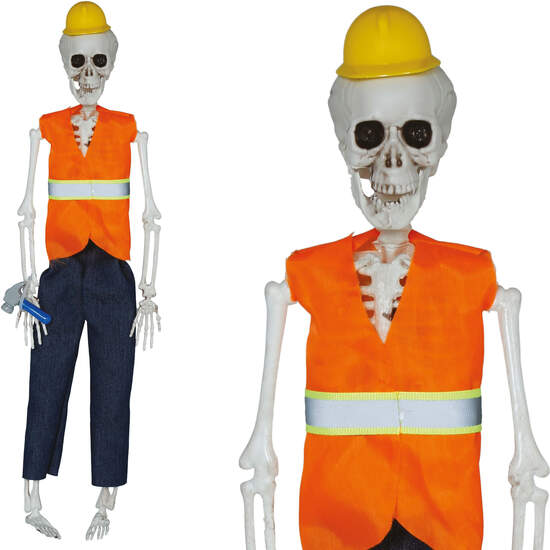 COLGANTE ESQUELETO OBRERO 40 CMS image 0