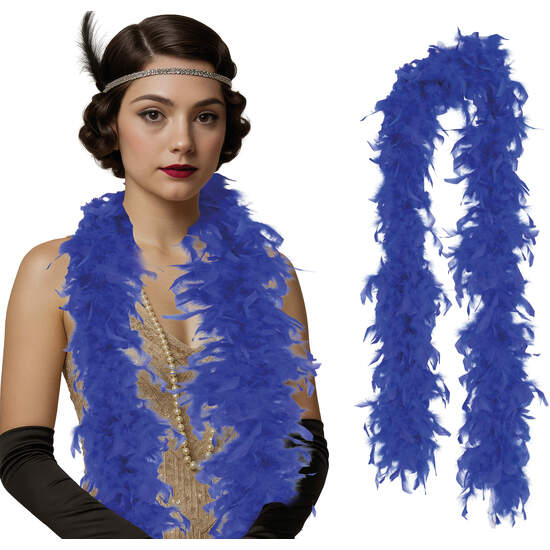 BOA PLUMA, 80 GR, AZUL OSCURO image 0