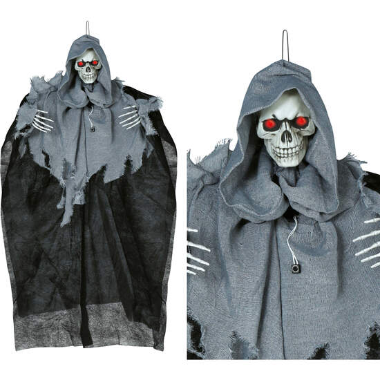 COLGANTE ESQUELETO LUZ SON MOV 90 CMS image 0