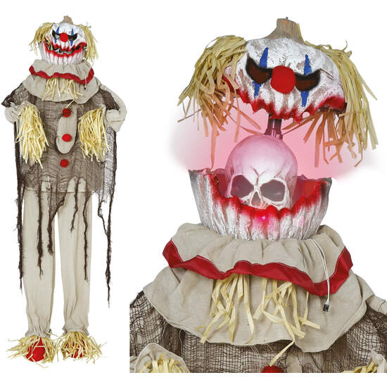 PAYASO ESPANTAPAJAROS LUZ SON MOV 175 CMS image 0