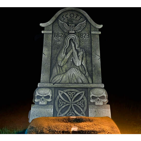 LAPIDA CON FANTASMA 90X48 CMS image 0