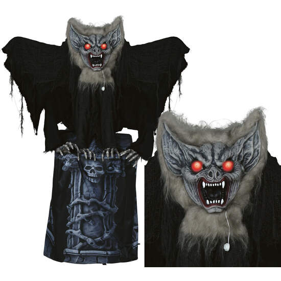 MURCIELAGO EN LAPIDA LUZ SONIDO Y MOV 150 CMS image 0