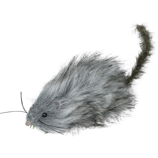 RATA PELUDA GRIS 16 CMS image 0