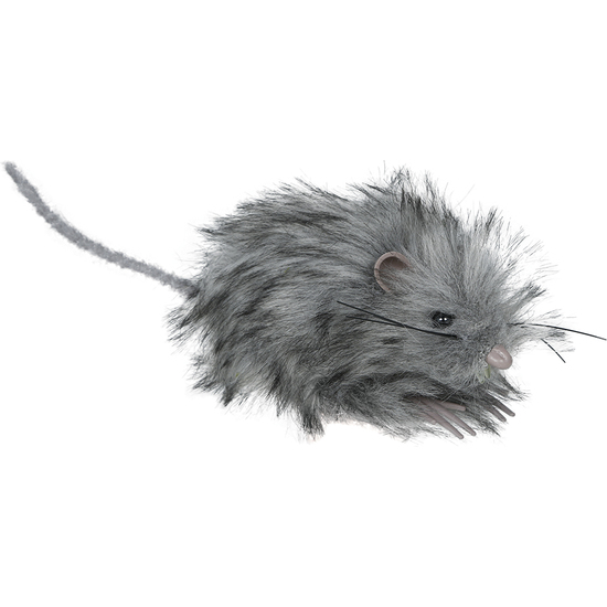 RATON PELUDO GRIS 11 CMS image 0